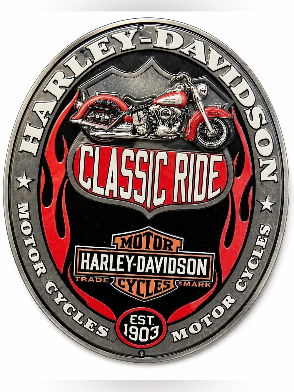 NEW Harley-Davidson Motorcycles Classic Ride Embossed Metal Sign